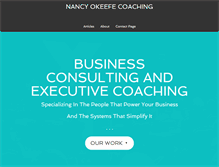 Tablet Screenshot of nancyokeefecoaching.com
